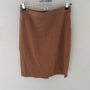 Camel pencil skirt